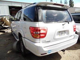 2002 Toyota Sequoia Limited White 4.7L AT 4WD #Z24615